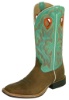 Twisted X MRS0011 for $179.99 Men's' Ruff Stock Western Boot with Saddle Distressed Leather Foot and a Wide Square Toe